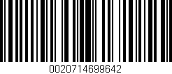 Código de barras (EAN, GTIN, SKU, ISBN): '0020714699642'