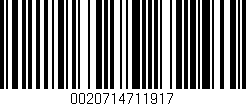 Código de barras (EAN, GTIN, SKU, ISBN): '0020714711917'