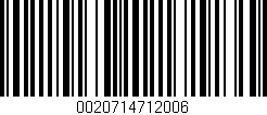 Código de barras (EAN, GTIN, SKU, ISBN): '0020714712006'