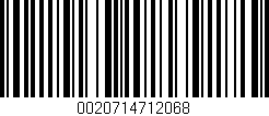 Código de barras (EAN, GTIN, SKU, ISBN): '0020714712068'