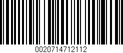 Código de barras (EAN, GTIN, SKU, ISBN): '0020714712112'