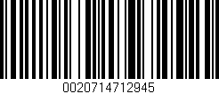 Código de barras (EAN, GTIN, SKU, ISBN): '0020714712945'