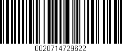 Código de barras (EAN, GTIN, SKU, ISBN): '0020714729622'