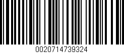 Código de barras (EAN, GTIN, SKU, ISBN): '0020714739324'