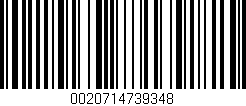 Código de barras (EAN, GTIN, SKU, ISBN): '0020714739348'
