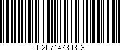 Código de barras (EAN, GTIN, SKU, ISBN): '0020714739393'