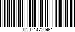 Código de barras (EAN, GTIN, SKU, ISBN): '0020714739461'