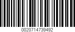 Código de barras (EAN, GTIN, SKU, ISBN): '0020714739492'