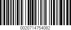 Código de barras (EAN, GTIN, SKU, ISBN): '0020714754082'