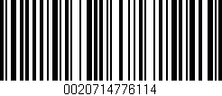 Código de barras (EAN, GTIN, SKU, ISBN): '0020714776114'