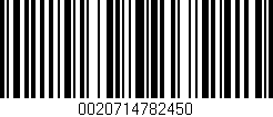 Código de barras (EAN, GTIN, SKU, ISBN): '0020714782450'