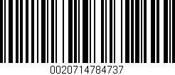 Código de barras (EAN, GTIN, SKU, ISBN): '0020714784737'