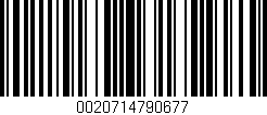 Código de barras (EAN, GTIN, SKU, ISBN): '0020714790677'