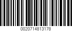 Código de barras (EAN, GTIN, SKU, ISBN): '0020714813178'