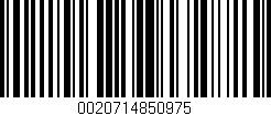 Código de barras (EAN, GTIN, SKU, ISBN): '0020714850975'