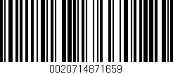 Código de barras (EAN, GTIN, SKU, ISBN): '0020714871659'