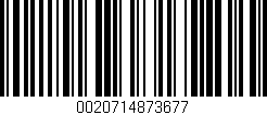 Código de barras (EAN, GTIN, SKU, ISBN): '0020714873677'