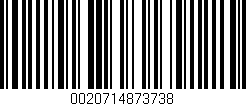 Código de barras (EAN, GTIN, SKU, ISBN): '0020714873738'