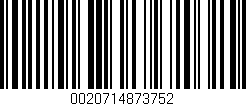 Código de barras (EAN, GTIN, SKU, ISBN): '0020714873752'
