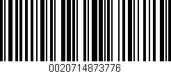 Código de barras (EAN, GTIN, SKU, ISBN): '0020714873776'
