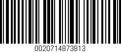 Código de barras (EAN, GTIN, SKU, ISBN): '0020714873813'