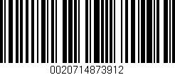 Código de barras (EAN, GTIN, SKU, ISBN): '0020714873912'