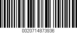 Código de barras (EAN, GTIN, SKU, ISBN): '0020714873936'