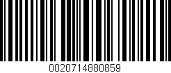Código de barras (EAN, GTIN, SKU, ISBN): '0020714880859'