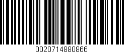 Código de barras (EAN, GTIN, SKU, ISBN): '0020714880866'