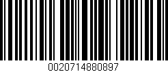Código de barras (EAN, GTIN, SKU, ISBN): '0020714880897'