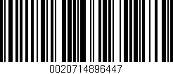 Código de barras (EAN, GTIN, SKU, ISBN): '0020714896447'