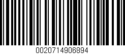 Código de barras (EAN, GTIN, SKU, ISBN): '0020714906894'