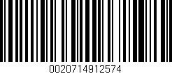 Código de barras (EAN, GTIN, SKU, ISBN): '0020714912574'