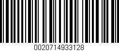 Código de barras (EAN, GTIN, SKU, ISBN): '0020714933128'