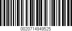 Código de barras (EAN, GTIN, SKU, ISBN): '0020714949525'