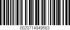 Código de barras (EAN, GTIN, SKU, ISBN): '0020714949563'