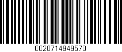 Código de barras (EAN, GTIN, SKU, ISBN): '0020714949570'