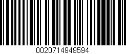 Código de barras (EAN, GTIN, SKU, ISBN): '0020714949594'