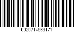 Código de barras (EAN, GTIN, SKU, ISBN): '0020714966171'