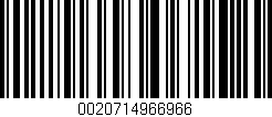 Código de barras (EAN, GTIN, SKU, ISBN): '0020714966966'
