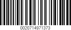 Código de barras (EAN, GTIN, SKU, ISBN): '0020714971373'