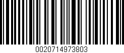 Código de barras (EAN, GTIN, SKU, ISBN): '0020714973803'