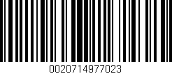 Código de barras (EAN, GTIN, SKU, ISBN): '0020714977023'