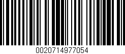 Código de barras (EAN, GTIN, SKU, ISBN): '0020714977054'
