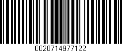 Código de barras (EAN, GTIN, SKU, ISBN): '0020714977122'