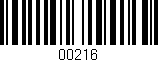 Código de barras (EAN, GTIN, SKU, ISBN): '00216'