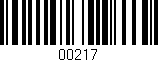 Código de barras (EAN, GTIN, SKU, ISBN): '00217'