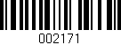 Código de barras (EAN, GTIN, SKU, ISBN): '002171'