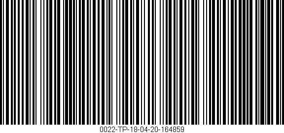 Código de barras (EAN, GTIN, SKU, ISBN): '0022-TP-18-04-20-164859'