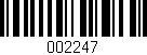 Código de barras (EAN, GTIN, SKU, ISBN): '002247'